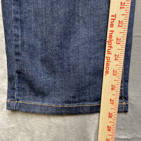 L.L. Bean Straight Leg Jeans Women’s Size 16P Dark Blue Denim - Picture 5 of 11